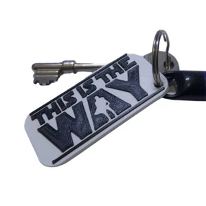 Star Wars Mandalorian Keyring - "This is the Way" - Star Wars Inspire Keychain - Picture 1 of 8