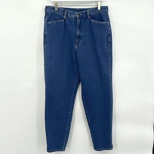 Pantalones de mezclilla Brittania para mujer vintage años 80 cintura alta pierna cónica mamá 32x29 talla 16 - Imagen 1 de 9