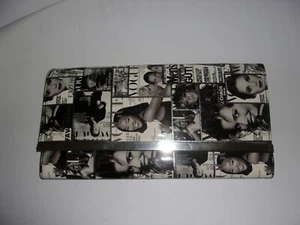 Galian NY Clutch Purse Vogue Magazine Covers Black White - Picture 1 of 9