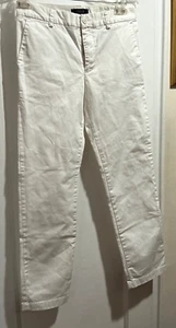 Polo Ralph Lauren Pants Boys Size 14 Chino White Flat Front Cotton Stretch - Picture 1 of 5