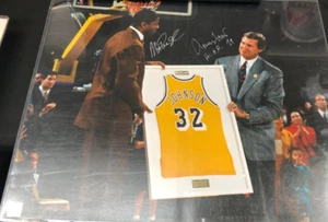 Magic Johnson & Jerry West handsigniertes 16x20 Foto mit Bildern und COA - Bild 1 von 4