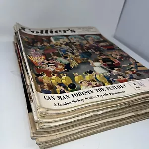 Colliers Magazine Lot Of 24 1951 1949 Ads Fashion Stalin Churchill - Foto 1 di 24