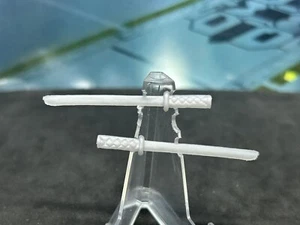Gi Joe Cobra 1992 Ninja Viper X2 Swords Factory Custom Mold Injection Light Grey - Picture 1 of 5
