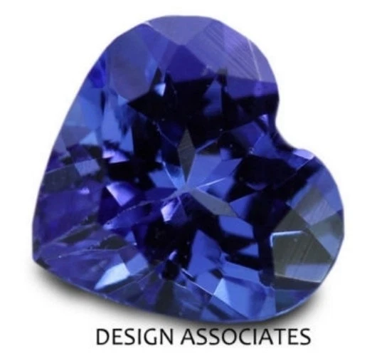 MAN MADE TANZANITE 8 MM HEART CUT BEAUTIFUL BLUE COLOR - Image 1 of 1
