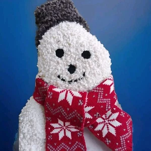Pottery Barn Cozy Teddy Archie The Snowman Stocking NWT  - Picture 1 of 8