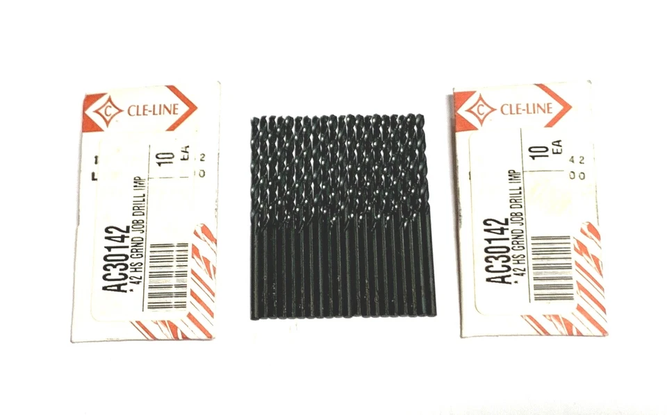 Broca Cleveland Twist No.42 HSS Jobber Longitud Paquete de 20 Foto 1 de 1