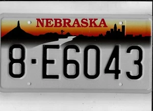 EXPIRED NEBRASKA LICENSE PLATE RANDOM LETTERS/NUMBERS NICE MINT!!! - Picture 1 of 1