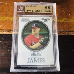 Bowman Sterling Chuck James 2005 #BS-CJ novato Beckett 9,5 gema como nuevo - Imagen 1 de 2