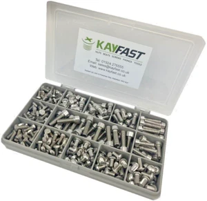 SCREWS BOLTS FOR BIKES STAINLESS STEEL 225PC ASSORTED ALLEN HEAD BIKE KIT - Picture 1 of 3