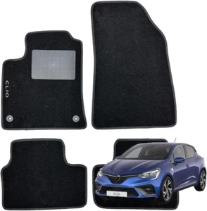 SET 4 TAPPETI TAPPETINI IN MOQUETTE NERI PER CLIO V dal 2020 in poi - Imagen 1 de 1