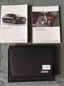 GENUINE AUDI A6 S6 2014-2018 OWNERS MANUAL HANDBOOK AUDIO WALLET PACK D-567 - Picture 1 of 4