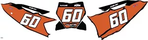 250/350/450Sxf - KIT CALCOMANÍAS GRÁFICAS MATRÍCULA SHARPIE KTM 21 mil de espesor - Imagen 1 de 6