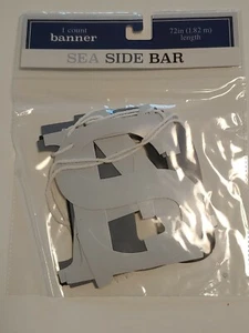 Sea Side Bar Hanging Banner~Boat Party~Summer~Lake Party~Party Supplies 72" L - Picture 1 of 1