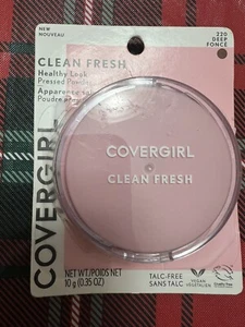 New CoverGirl Clean Fresh Healthy Look Pressed Powder #220 DEEP Fonce - Picture 1 of 2