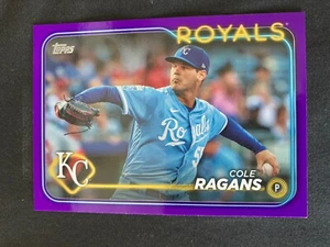 2024 Topps Series 1 Cole Ragans Purple Parallel #95 Kansas City Royals - Picture 1 of 1