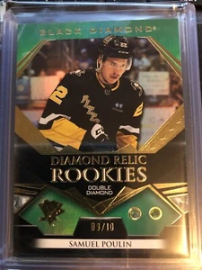 2022-23 Diamante Negro Diamante Reliquia Novatos Samuel Poulin Pittsburgh Penguins - Imagen 1 de 3