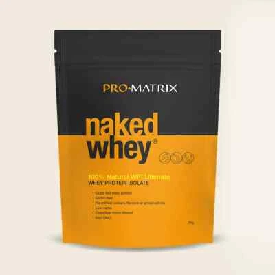 Naked Whey By Pro Matrix 2kg Unflavoured | Grass Fed Isolate Protein | No Gluten - image 1 of 4