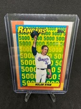 1990 Topps #5 Nolan Ryan 5000 Strike Outs Texas Rangers HOF