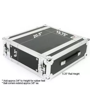 OSP 3-Space ATA 3U Shallow Effects Rack Road Tour Flight Case - RC3U-14 - Picture 1 of 6