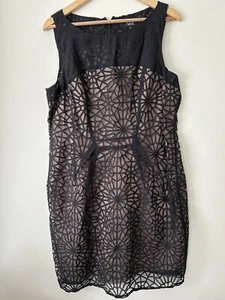 Next Black Dress Sleeveless Party Evening Cocktail Special Size UK 18R - Picture 1 of 8