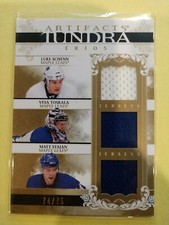 2009 Upper Deck Artifacts Tundra Trios /75 Luke Schenn Vesa Toskala Matt Stajan