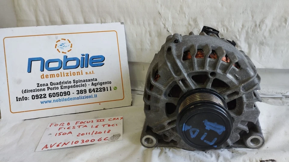ALTERNATORE FORD FOCUS III C-MAX FIESTA 1.4 1.6 TDCI 150A 2011/2018 - Immagine 1 di 4