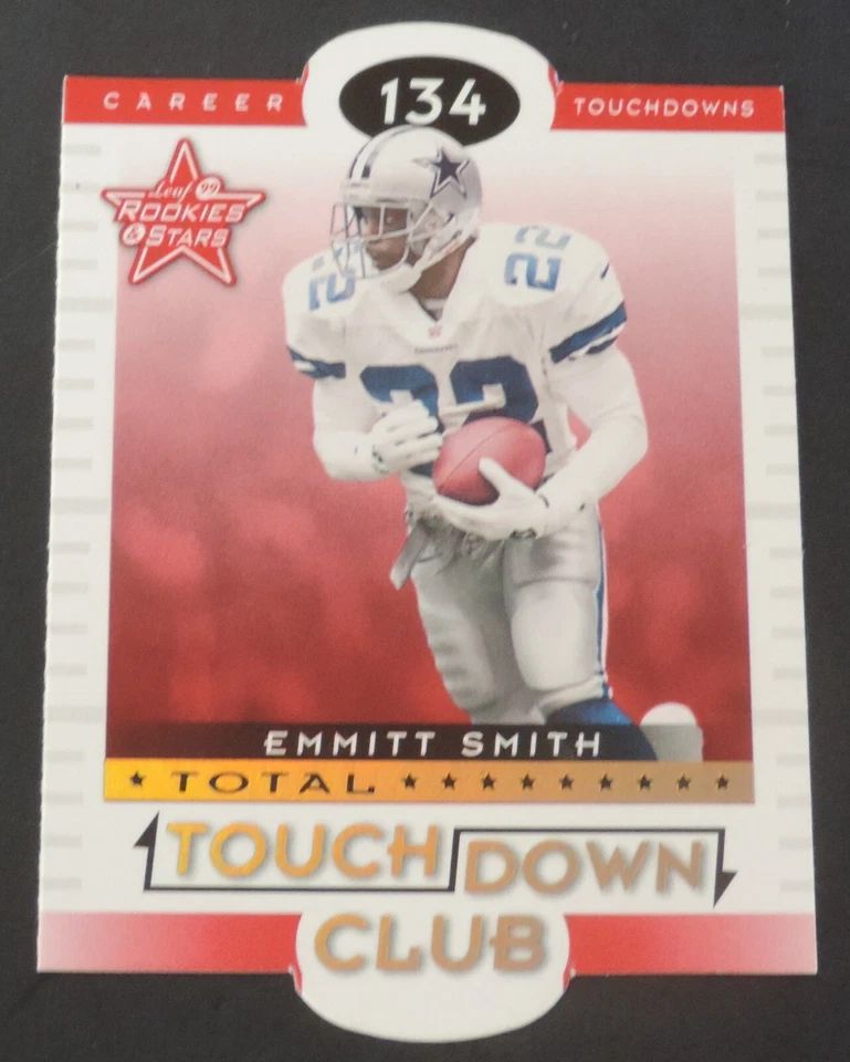 1999 LEAF R&S EMMITT SMITH #ED 01/60 DIE CUT TOUCHDOWN CLUB SP FIRST ONE !! RARE - Image 1 of 2