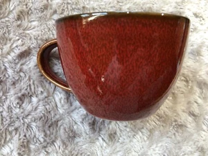 Oneida L6753074780 Rustic Crimson 8 oz Two-Tone Porcelain Cup - Picture 1 of 5