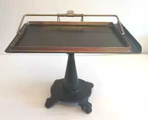 Portadocumenti Vintage Scrivania Metallo Segreteria Digitazione Regolabile Inclinazione - Foto 1 di 15