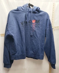 Volcom Women's Youth Blue Pullover Hoodie Sweatshirt Size M (8Y) - Picture 1 of 6