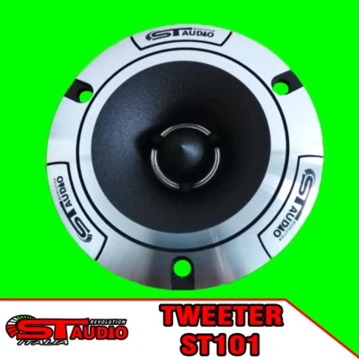 TWEETER DRIVER ST101 SPL 200W 102dB COPPIA tweeter CAR AUDIO spl super tweeter . - Immagine 1 di 2