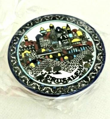  Old City of Jerusalem and Jerusalem Wall Ceramic Fridge Magnet Souvenir  - Image 1 of 3