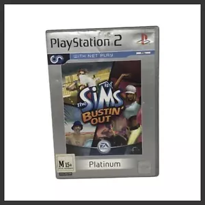 THE SIMS BUSTIN’ OUT Playstation 2 PS2 PAL Game RARE No Manual FREE SHIPPING - Picture 1 of 7