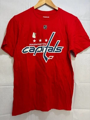 Camisa Washington Capitals Reebok Para Hombres NHL Roja Gráfica Alexander Ovechkin Pequeña Foto 1 de 4