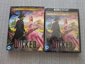 Wicked 4K UHD + Blu Ray Theatrical Version & Sing Along with Slipcover Cert PG - Picture 1 of 1