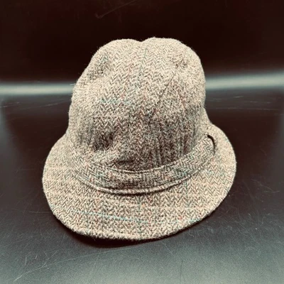 Шерстяная шапка-ведро Pendleton в елочку твидовая уличная шляпа размер M - Изображение 1 из 4