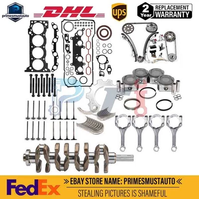 2TRFE 2.7L Engine Rebuild Piston Gasket Timing Kit for Toyota 4Runner Tacoma - Image 1 of 4