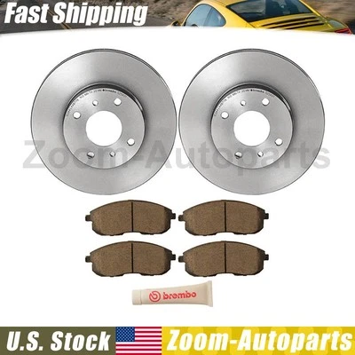 Оригинальные передние тормозные диски и тормозные колодки Brembo для Infiniti G20 1999 2000 2001 2002 годов выпуска - Изображение 1 из 4