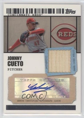 2009 Topps Ticket To Stardom Auto Relics /489 Johnny Cueto #TSAR-JCC Auto - Image 1 of 2