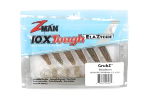 Zman Soft Lure GrubZ 3.5 Inch 6/Pack Blood Worm (5605) - Picture 1 of 6