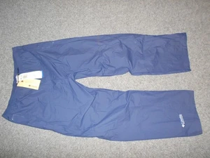 COLUMBIA NUOVA! PANTALONE A PONTE BLU IMPERMEABILE IBEX NAVY MARINE UOMO XXL CON ETICHETTE - Foto 1 di 2