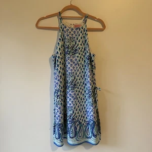 Mameluco Lilly Pulitzer Halter Sin Mangas Puntera Blanco Azul Perla Talla 2 Piña - Imagen 1 de 9