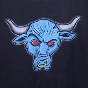 Vintage The Rock Double-Sided Shirt Smack Down Bull WWE Mens Size XL measured - Picture 1 of 4
