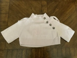 Burberry Girls Pink Knit Sweater Size 8Y (128 cm) Logo Pullover Button Shoulder - Picture 1 of 8