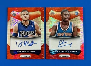 (2) 2014-15 Prizm Ray McCallum & Cleanthony Early Red Pulsar Auto Cards #d /149 - Picture 1 of 2