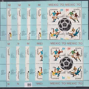 LK 10X RUMANIA 1970 - MNH - FÚTBOL - MÉXICO - Imagen 1 de 1