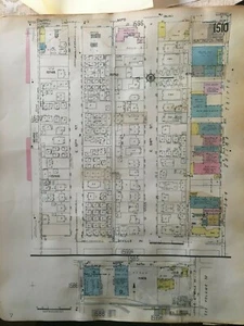 ORIGINAL 1953 HUNTINGTON PARK LOS ANGELES CALIFORNIA SOTO ST SANBORN ATLAS MAP  - Picture 1 of 2