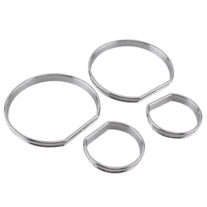 Chrome Dashboard Dial Rings Bezel Trim Decoration Frame Fit for BMW E46 99-06 - Picture 1 of 4