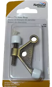 National Hardware N159-046 V234 Hinge Pin Door Stop in Antique Brass Finish - Picture 1 of 2