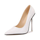 sexy Pointed metal slim heels women's shoes Stileto high heels large